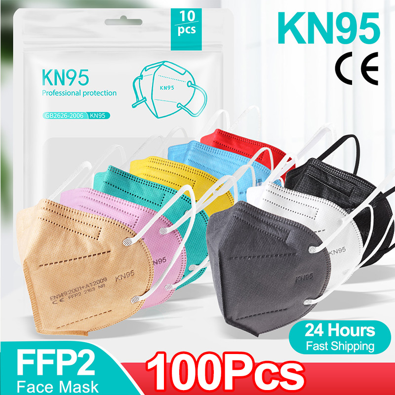Surgical Mask - 10-100 Uds mascarillas FFP2 mascarilla CE