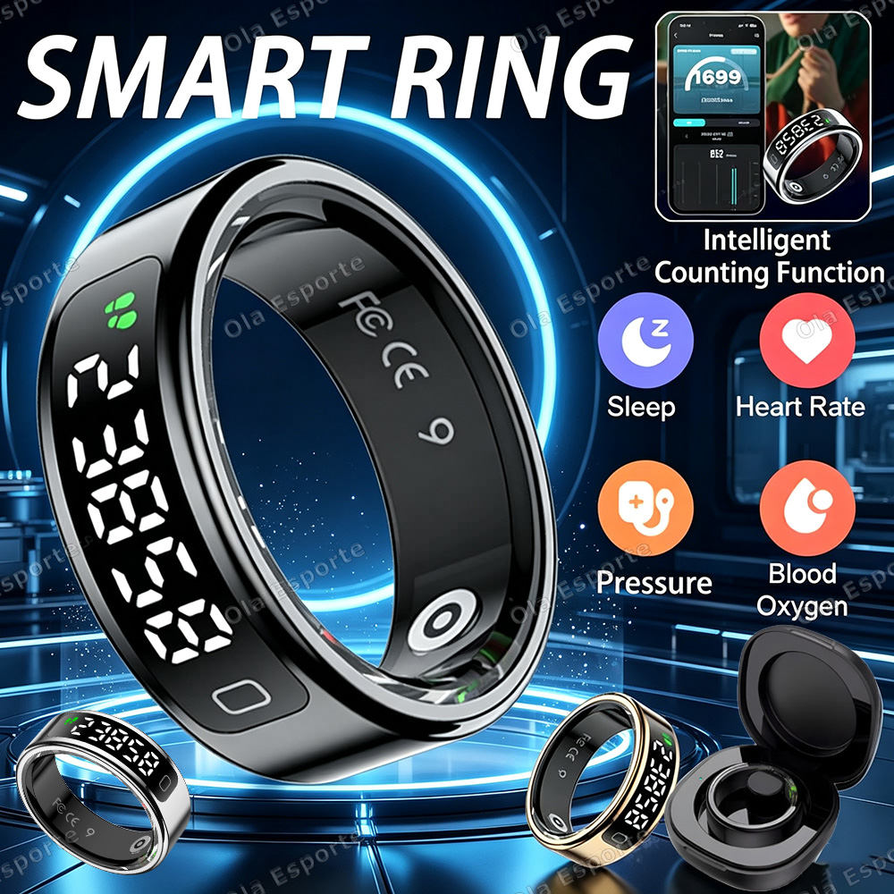 Blood Pressure Monitor - Nuevo Anillo Inteligente con Estuche de
