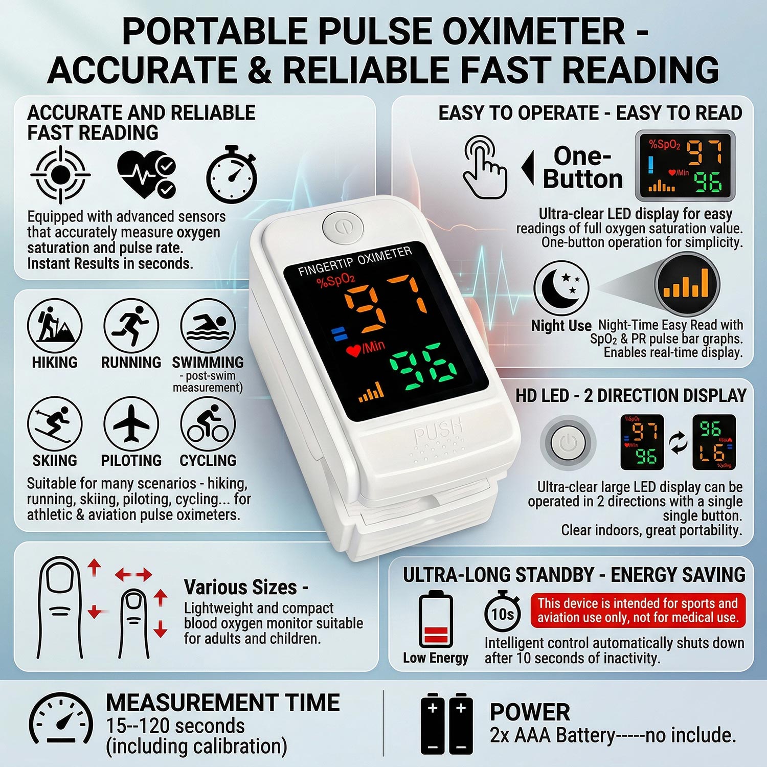 Termómetro sin contacto para m - Pulse Oximeter reseña y precio