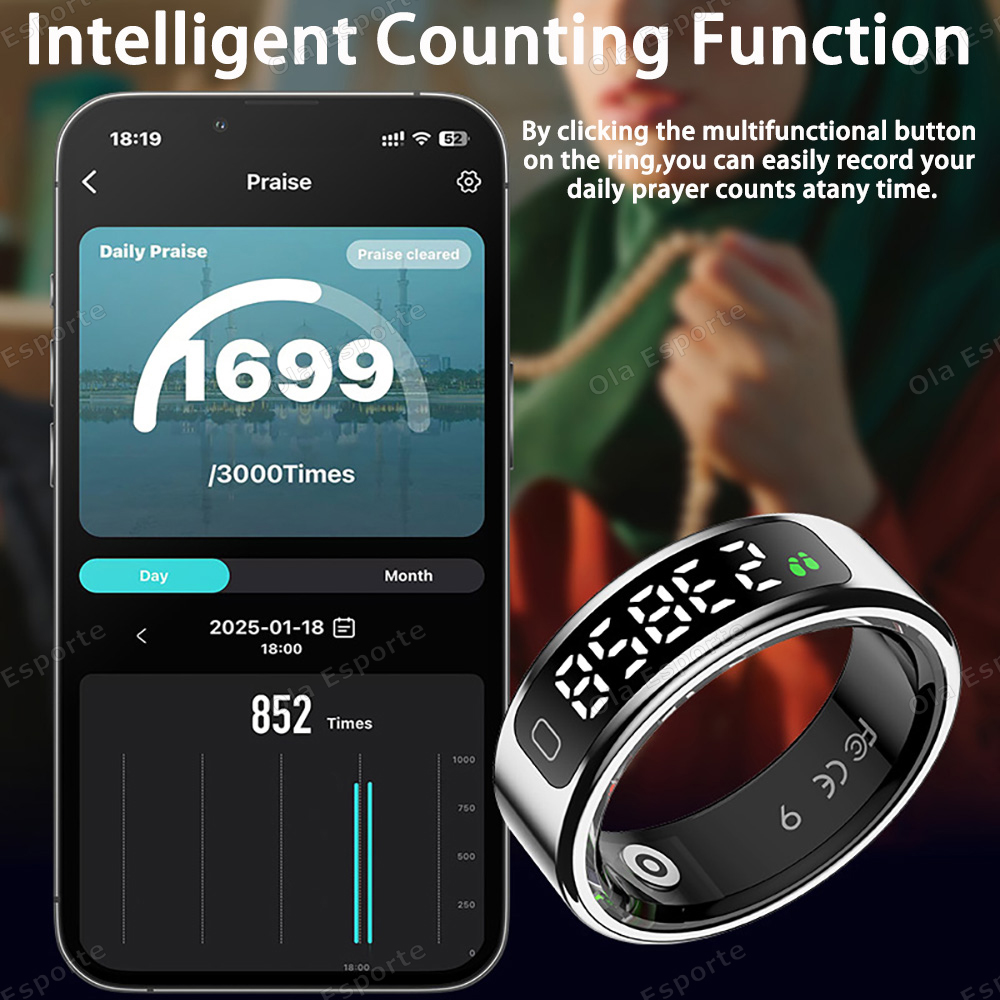 Nuevo Anillo Inteligente con E - Blood Pressure Monitor reseña y precio