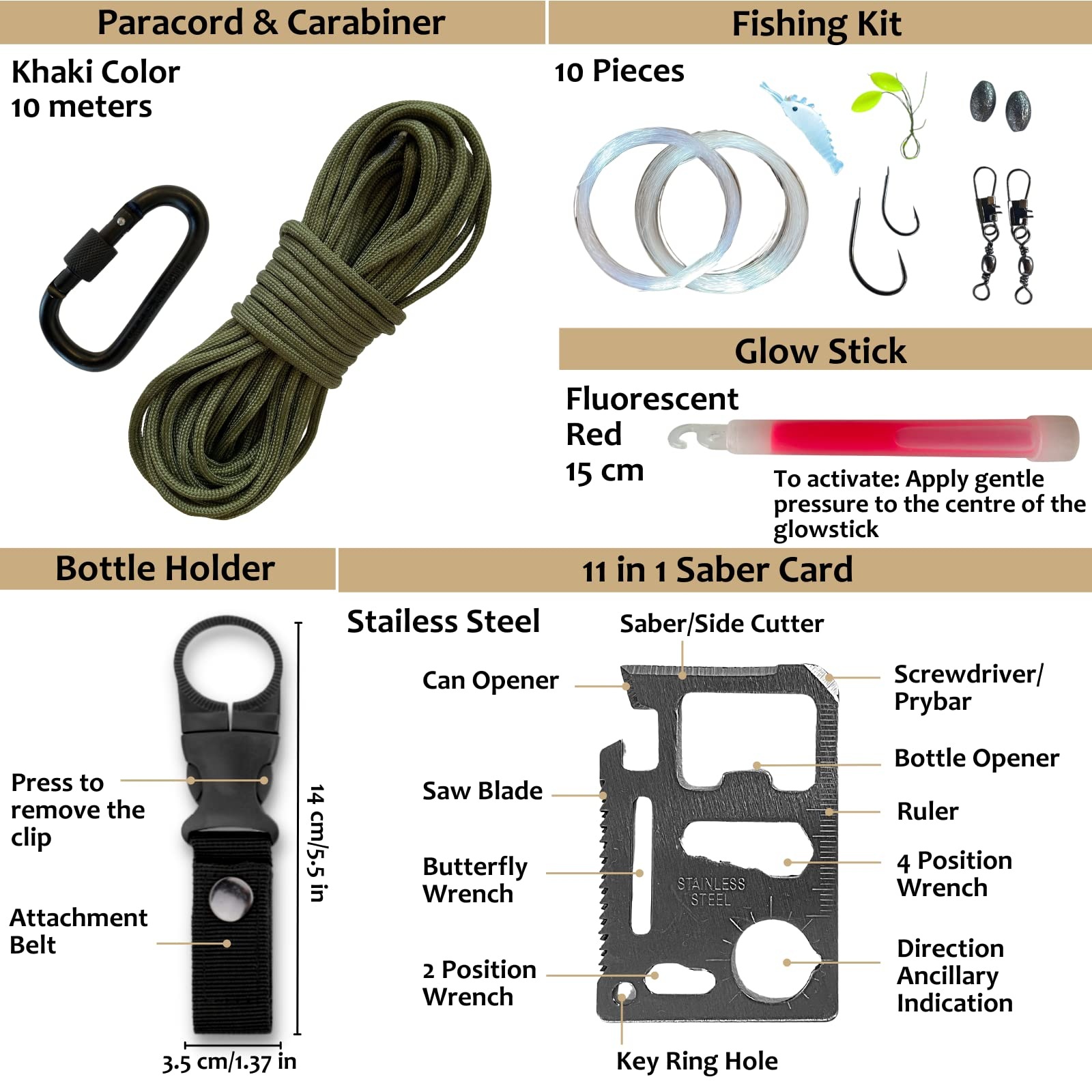 Kit de primeros auxilios de em - First Aid Kit reseña y precio