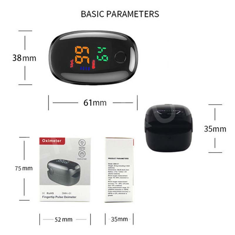 Oxímetro de pulso SpO2 con LED - Pulse Oximeter reseña y precio